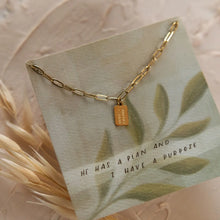 Load image into Gallery viewer, Hope + Future Mini Tag Necklace