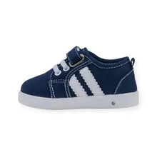 Load image into Gallery viewer, Andy Navy Squeak Tennis Shoe