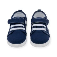 Load image into Gallery viewer, Andy Navy Squeak Tennis Shoe