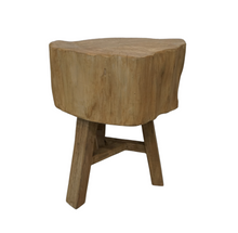 Load image into Gallery viewer, Gus Reclaimed Wood Stump Side Table
