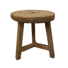 Load image into Gallery viewer, Wells Vintage Wooden Wheel Side Table
