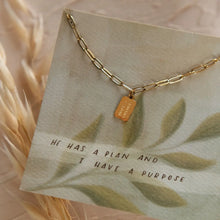 Load image into Gallery viewer, Hope + Future Mini Tag Necklace