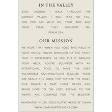 Load image into Gallery viewer, In the Valley Necklace | Psalm 23:4