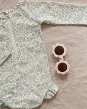 Load image into Gallery viewer, Olivia Rashguard One-Piece | Blue Blossom