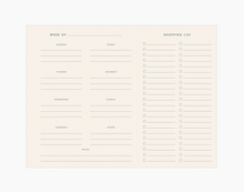 Load image into Gallery viewer, Menu Planner