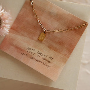 Pure Joy Mini Tag Necklace