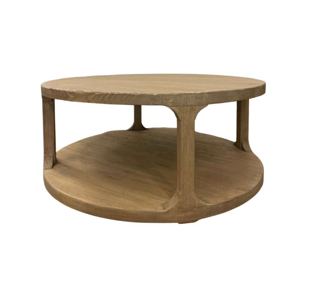 Clara Round Reclaimed Wood Coffee Table