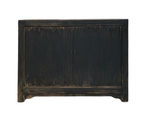 Marlow Reclaimed Wood Cabinet - Distressed Black