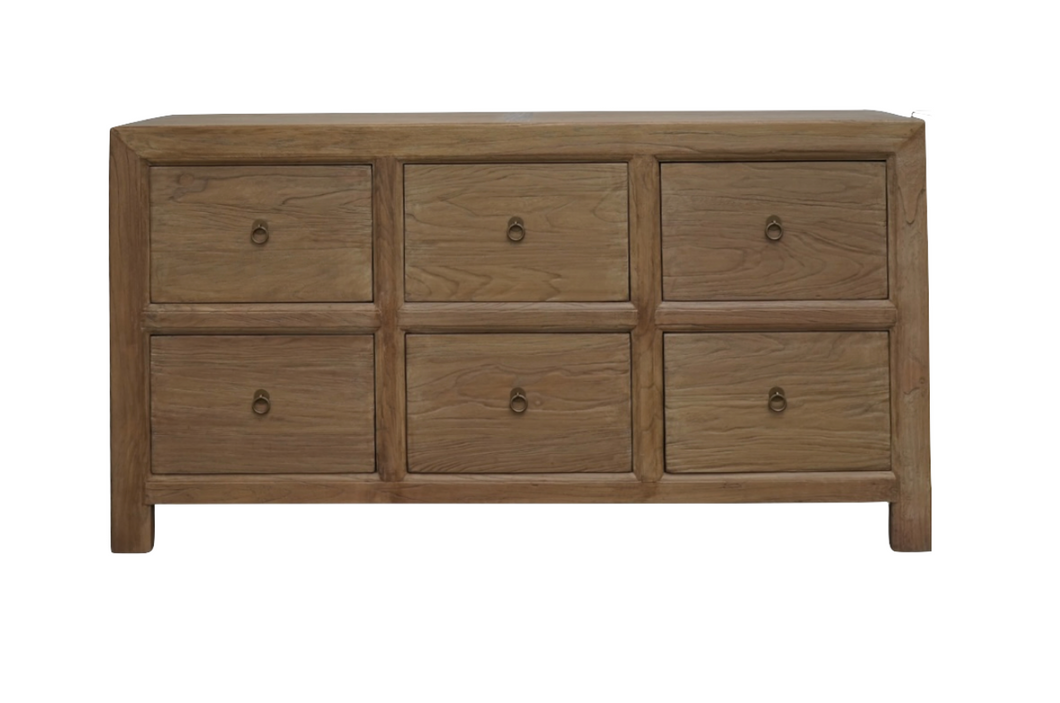 Reid 6 Drawer Reclaimed Wood Sideboard